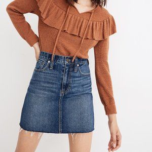 Madewell Rigid Denim Straight Mini Skirt